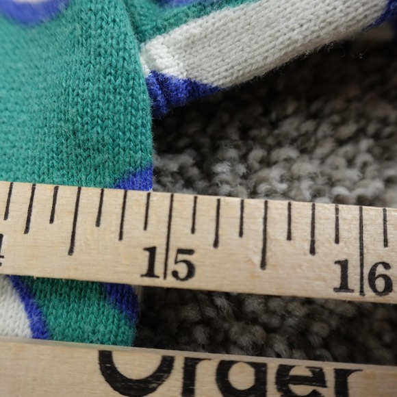 Lilly Pulitzer Sweater Womens XS Green Blue Artsy Print Button Front Cardigan - Picture 6 of 10